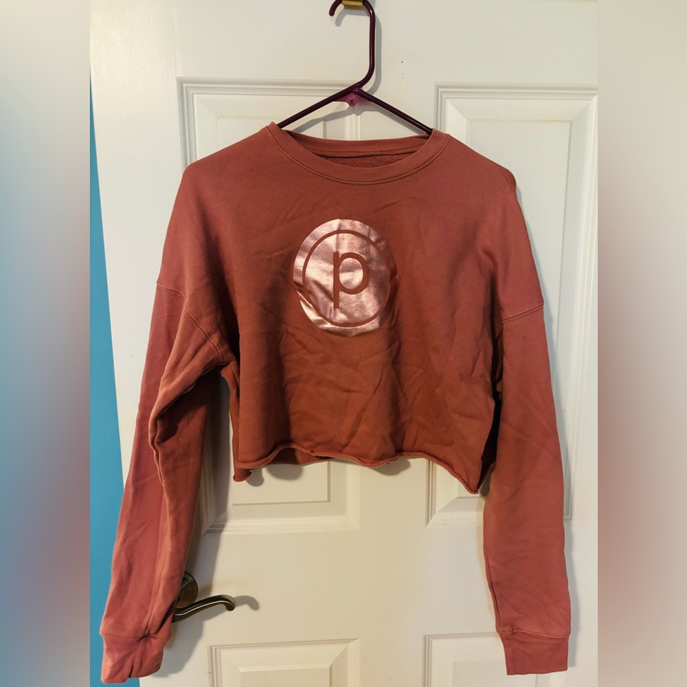 Super soft crop Pure Barre sweatshirt